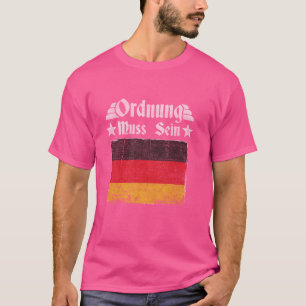 Camiseta Ordnung Muss Sein I Love Germany Flag Deutsch Góti