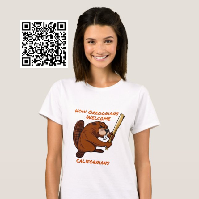 Camiseta Oregon Beaver Acolhe os californianos (Criador carregado)