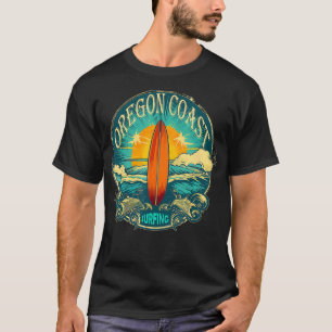 Camiseta Oregon Coast Distressed Vintage Surf
