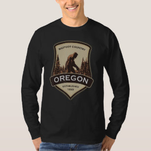 Camiseta Oregon e um Pé Grande ou um Sasquatch