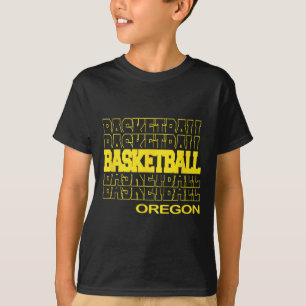 Camiseta Oregon em Letra Empilhada Moderna
