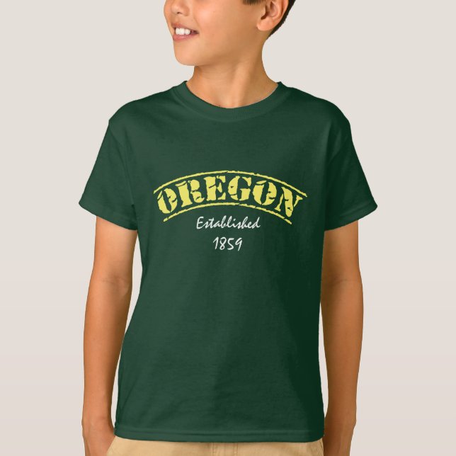 Camiseta Oregon estabeleceu (Frente)