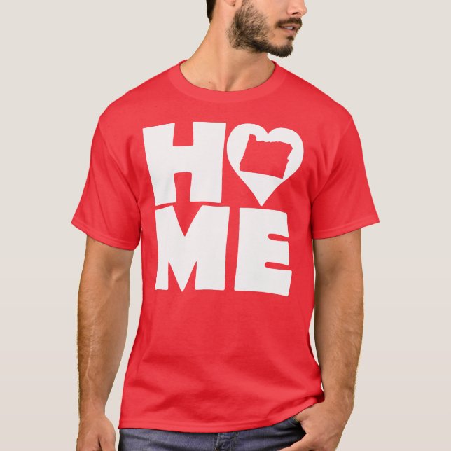 Camiseta Oregon Home Heart State Tees (Frente)