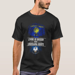 Camiseta Oregon Home Louisiana Roots State Tree Flag Love