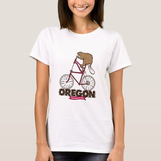 Camiseta Oregon Keep Portland Weird (Frente)