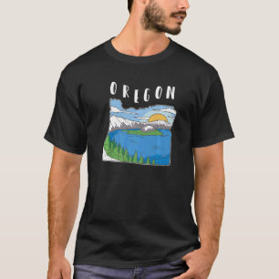 Camiseta Oregon Mountain Nature Landscape