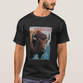 Camiseta Oregon Mounties EUA Caminhando ao Exterior Vintage