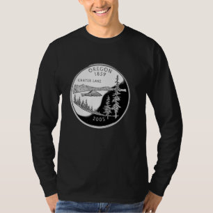 Camiseta Oregon Quarter Coin - Crater Lake 25 Centavos