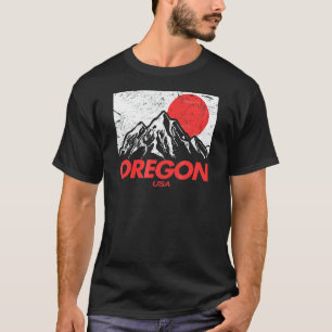 Camiseta Oregon Retro Vintage Mounts & Outdoor Wilderne