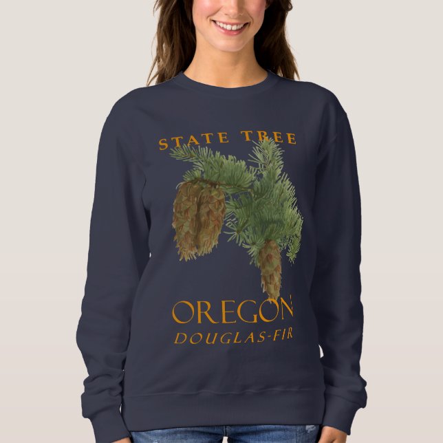 Camiseta Oregon Território Árvore O Fir Douglas (Frente)