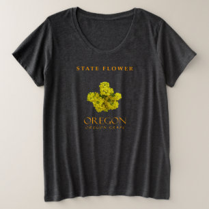 Camiseta Oregon Território Flor A Uva Do Oregon