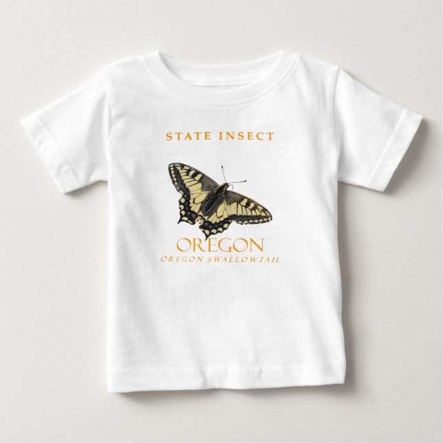 Camiseta Oregon Territory Insetos O Swallowtail No Oregon (Frente)