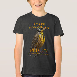 Camiseta Oregon Territory Songbird O Meadowlark Ocidental