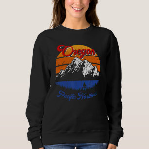 Camiseta Oregon Vintage Gift Retro Portland Home State Moun