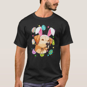 Camiseta Orelha de Coelho de Páscoa Labrador Retriever Cach