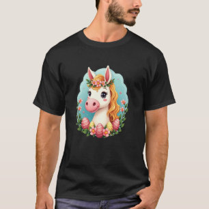 Camiseta Orelhas de coelho cowgirl engraçada amante de cava