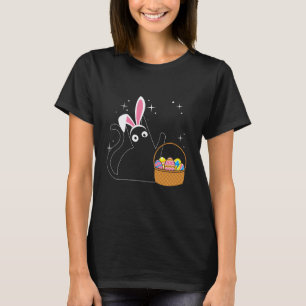Camiseta Orelhas de Coelho de Gato de Páscoa