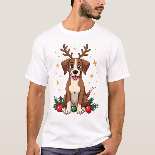 Camiseta Orelhas de Rena Ponteiro (Frente)