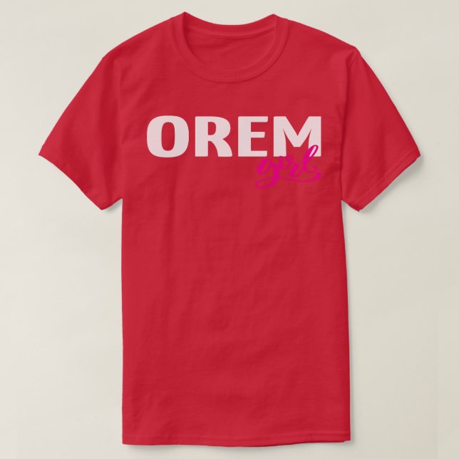 Camiseta Orem Girl 1 (Frente do Design)