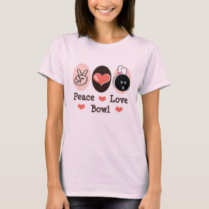 Camiseta orgânica da bacia do amor da paz