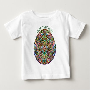 Camiseta Orgânica Infantil com Desenho Psicodélico