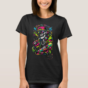 Camiseta Orgânica Mulher Esqueleto Skater do Unive
