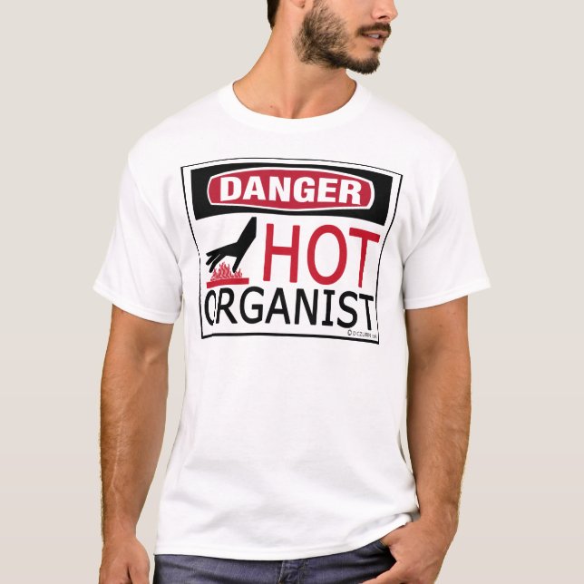 Camiseta Organista quente (Frente)