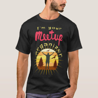 Camiseta Organizador do Grupo Meetup Medallion Excelente Or