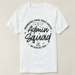 Camiseta Organizando Caos Citação Divertida Administrador P