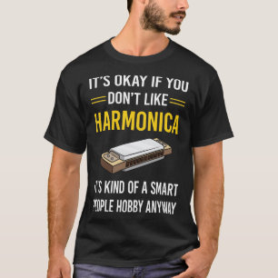 Camiseta Orgão de Boca Harmonica do Pessoas Inteligente