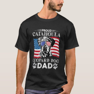 Camiseta Orgulha Catahoula Leopard Dog Pai bandeira america