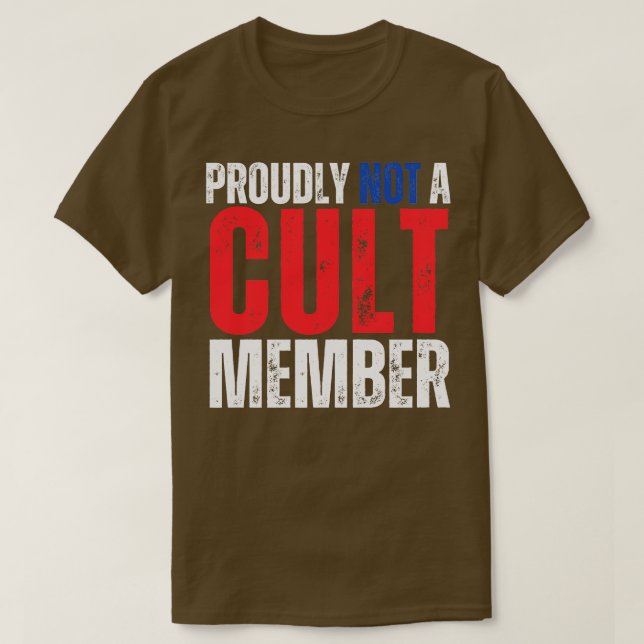 Camiseta Orgulhamente Não Membro (Frente do Design)