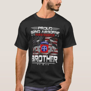 Camiseta Orgulho 82.º Voo de Paraquedistas de bordo Irmão d