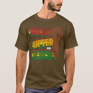 Camiseta Orgulho A do Mês da História Negra Negra Jovem Pre