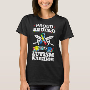 Camiseta Orgulho Abuelo De Uma Fita De Consciência Do Guerr