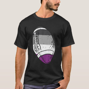 Camiseta Orgulho Ace LGBT de Futebol Americano Asexual