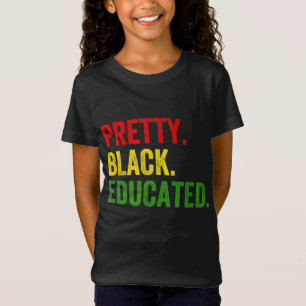 Camiseta Orgulho Africano bonito de História Negra Educada