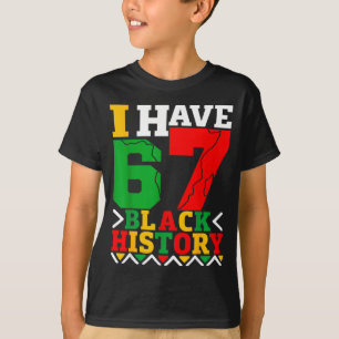 Camiseta Orgulho Afro-Americano Eu Tenho 67 Mon da História