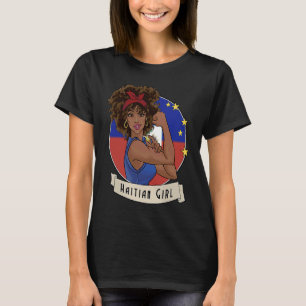 Camiseta Orgulho afro-haitiana haitiana Bandeira Heritag