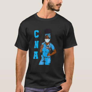 Camiseta Orgulho Afro-Rapariga Mágico da CNA Preta