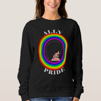 Camiseta Orgulho Aliado Igualdade LGBTQ Arco-íris Lésbica G