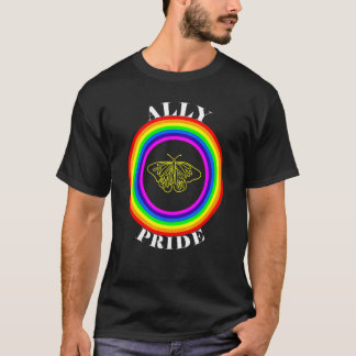 Camiseta Orgulho Aliado Igualdade LGBTQ Arco-íris Lésbica G
