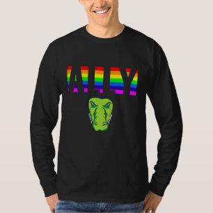 Camiseta Orgulho Aliado Igualdade LGBTQ Arco-íris Lésbica G