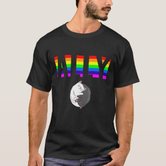 Camiseta Orgulho Aliado Igualdade LGBTQ Arco-íris Lésbica G