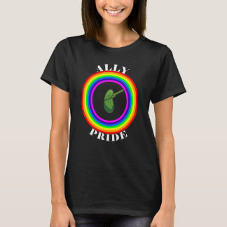Camiseta Orgulho Aliado Igualdade LGBTQ Arco-íris Lésbica G