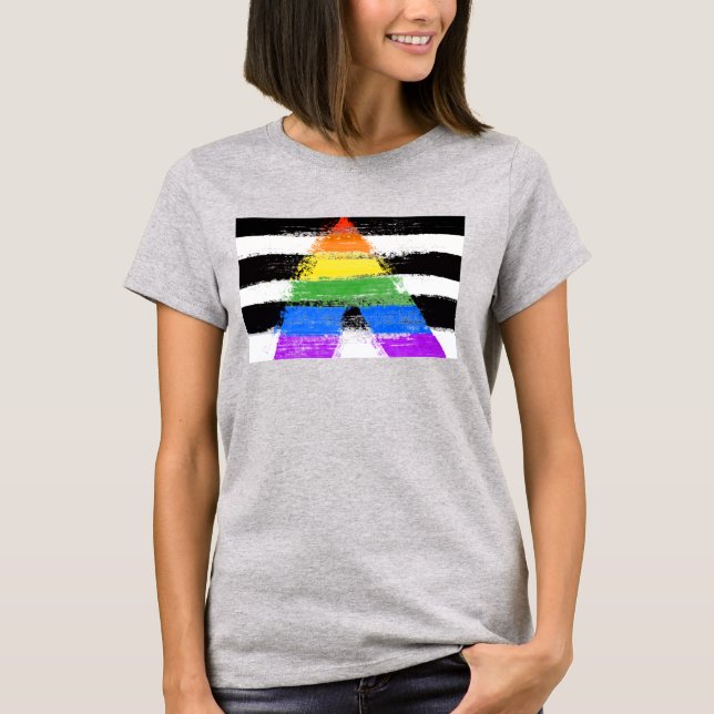 Camiseta Orgulho Aliado Pintado (Frente)