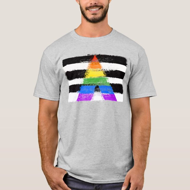 Camiseta Orgulho Aliado Pintado (Frente)
