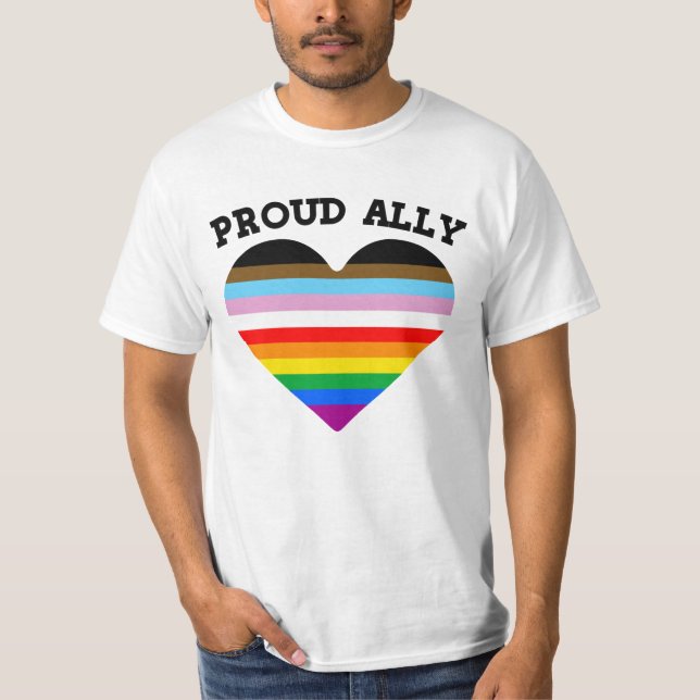 Camiseta Orgulho Aliado Progresso Orgulho (Frente)