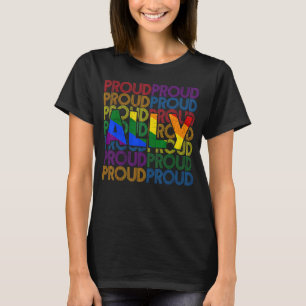 Camiseta Orgulho Ally Lgbt Gay Orgulho lésbico Arco-Íris