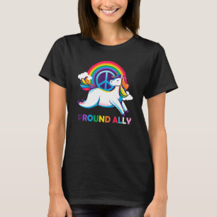 Camiseta Orgulho Ally Lgbtq Gay Lésbica Bissexual Trans Pan